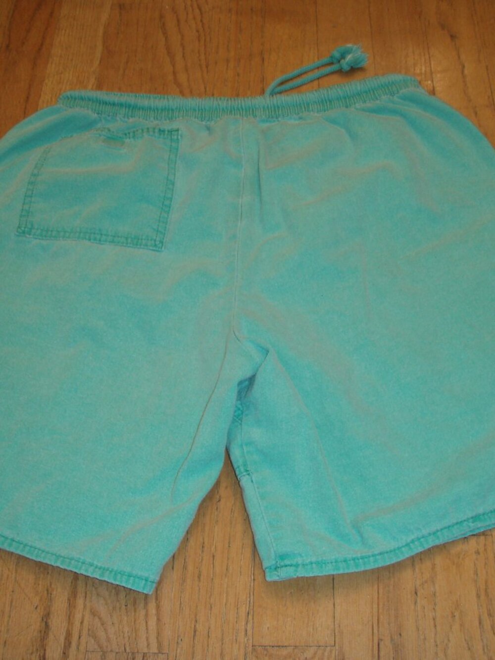 vintage 1980s OP Ocean Pacific USA surfer skater green cotton Shorts L 78306-31v - Picture 3 of 8